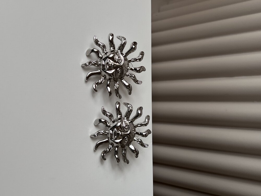 Silver Sun Küpe