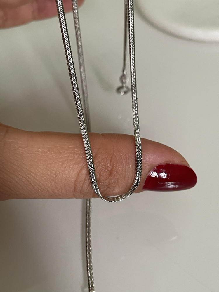 Xp silver yassı İtalyan kolye