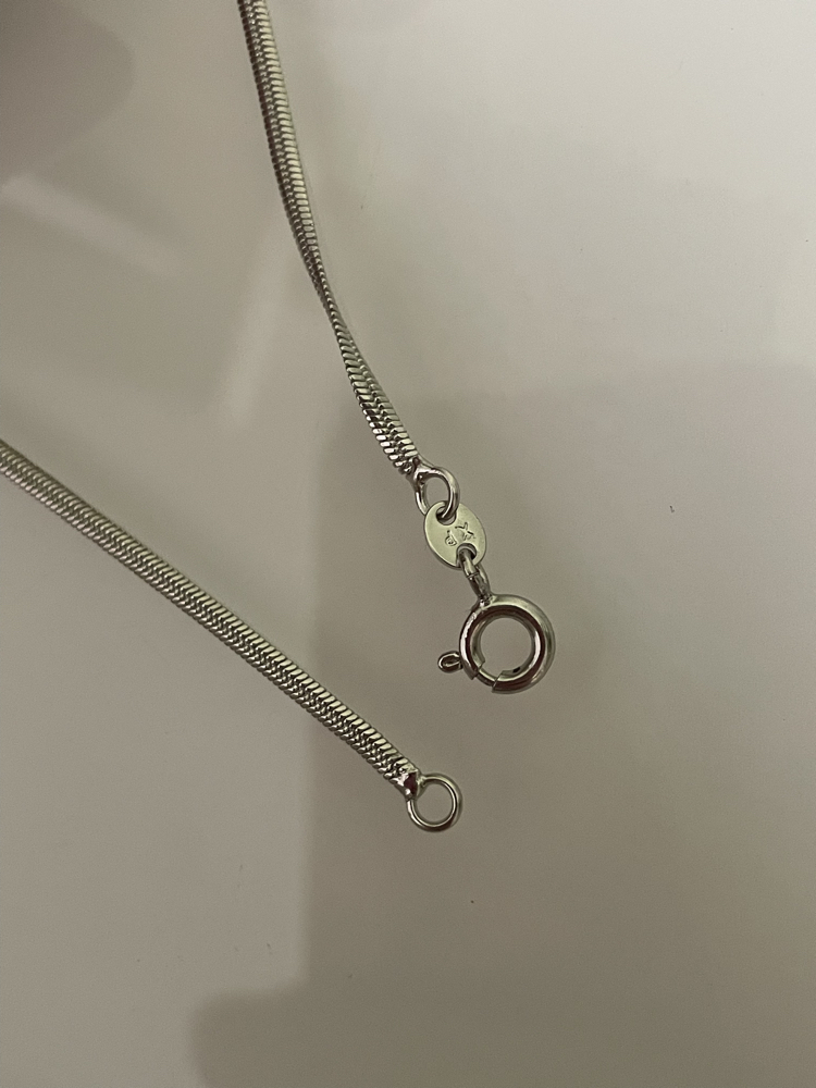 Xp silver yassı İtalyan kolye