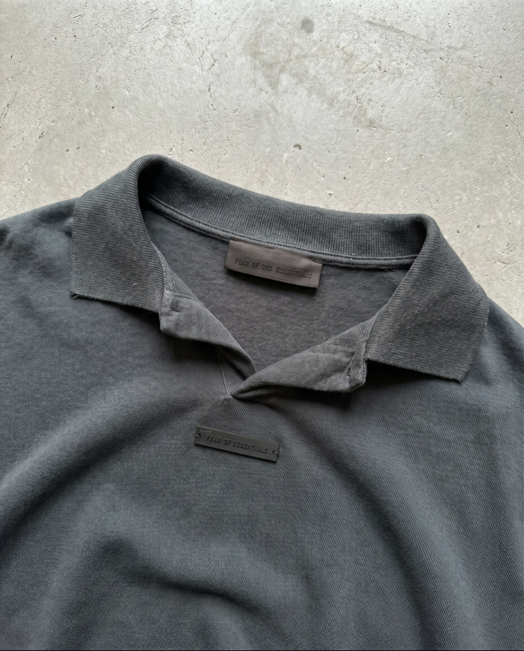 Essentials Oversize Polo Yaka(CROP KESİM)