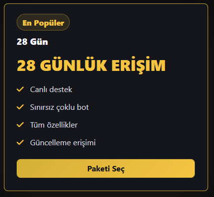 28 GÜNLÜK ERİŞİM