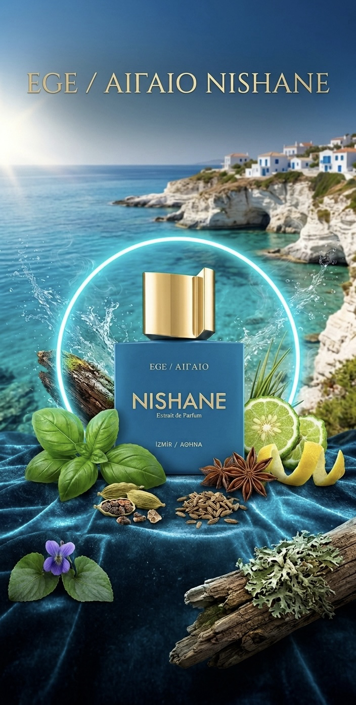 Dikkat Çeken Ferahlık: Nishane Ege 50 ML Extrait | Deniz, Yeşil ve Aromatik Erkek Parfümü