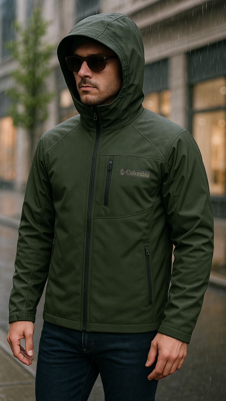 CLMBA SOFTSHELL MONT FÜME-LACİ-HAKİ