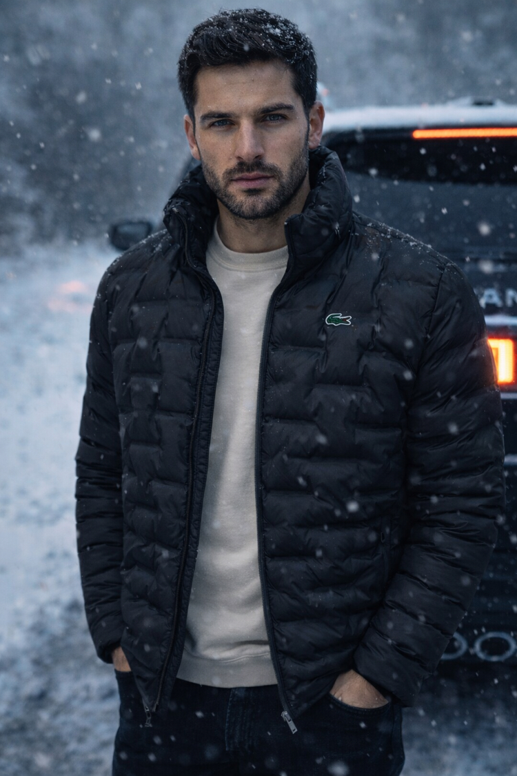 Lacoste erkek mont ( Gizli kapüşonlu )