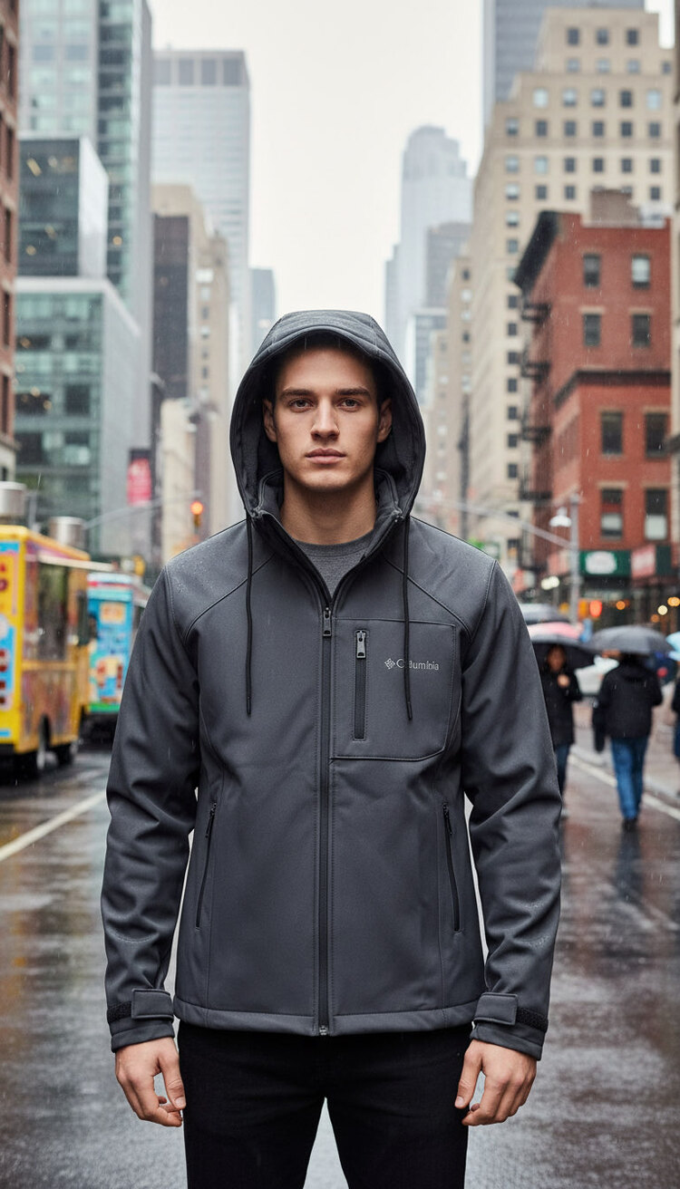 CLMBA SOFTSHELL MONT FÜME-LACİ-HAKİ