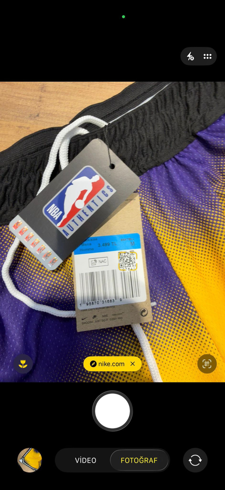 Nike Los Angeles Lakers NBA Şort