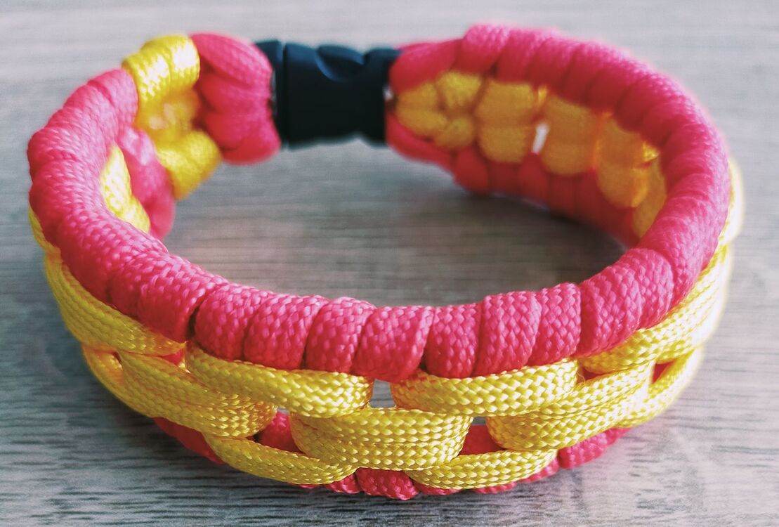 Paracord zincir bileklik 