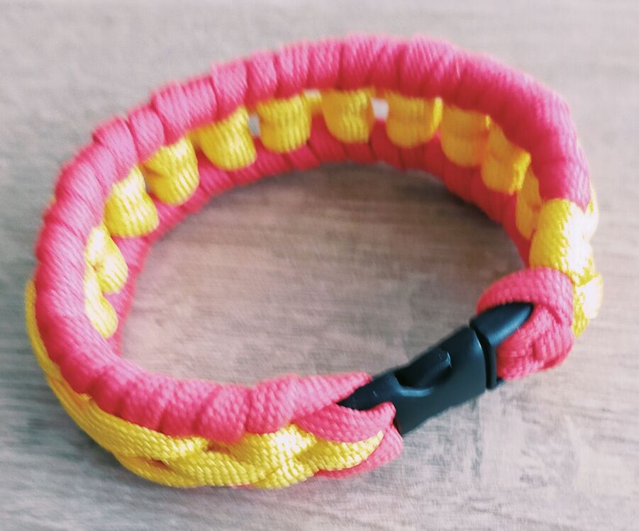 Paracord zincir bileklik 