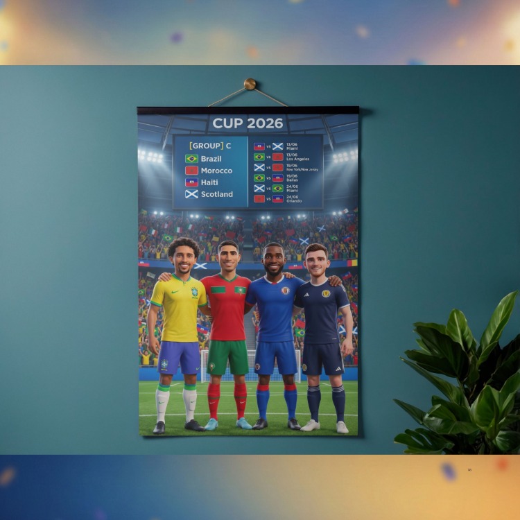 Dünya Kupası 2026 | C Grubu Kaptanları | Dijital Posteri