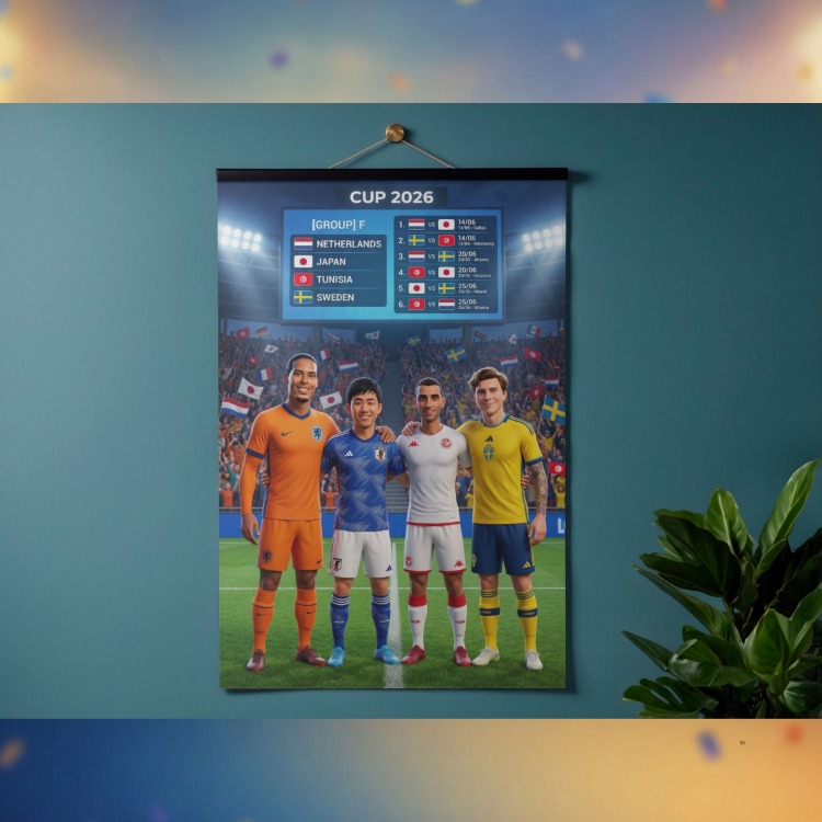 Dünya Kupası 2026 | F Grubu Kaptanları | Dijital Posteri