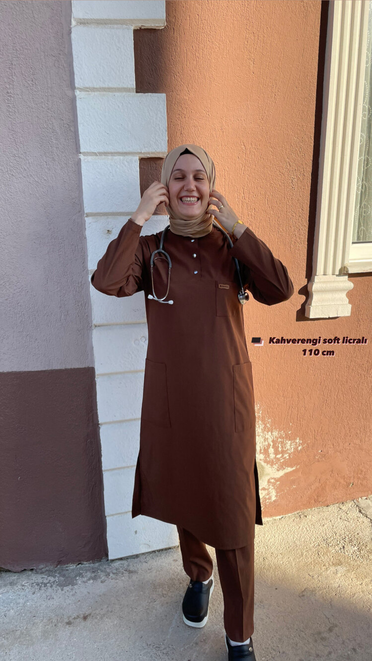 110 cm soft licralı tesettür takım