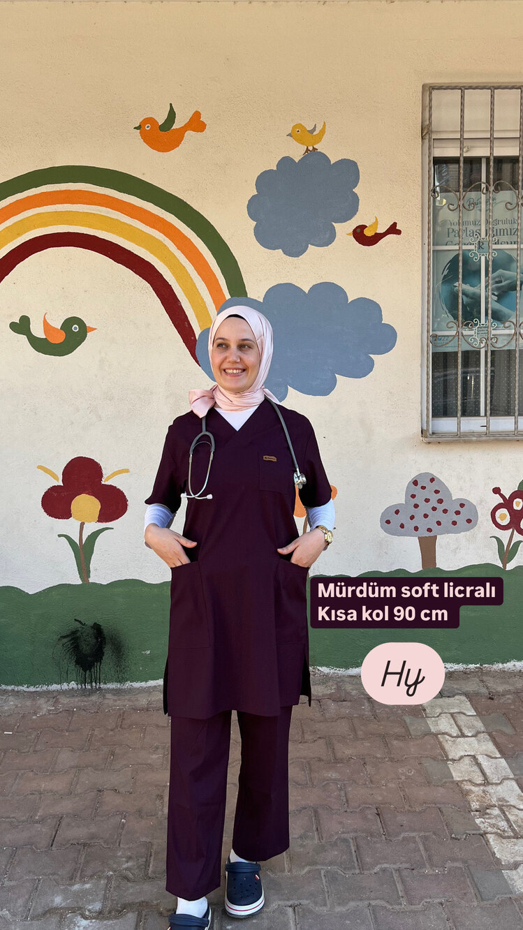 Mürdüm soft licralı kısa kol 90 cm tqkım