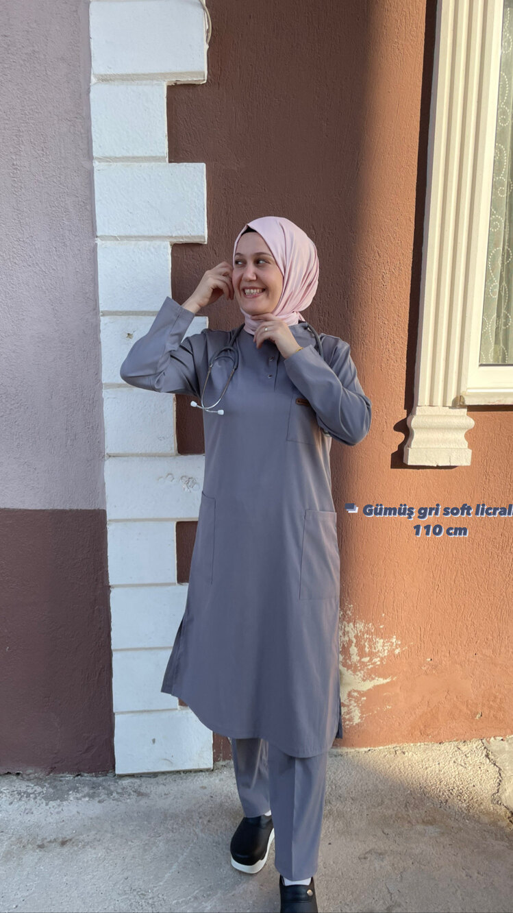 110 cm soft licralı tesettür takım