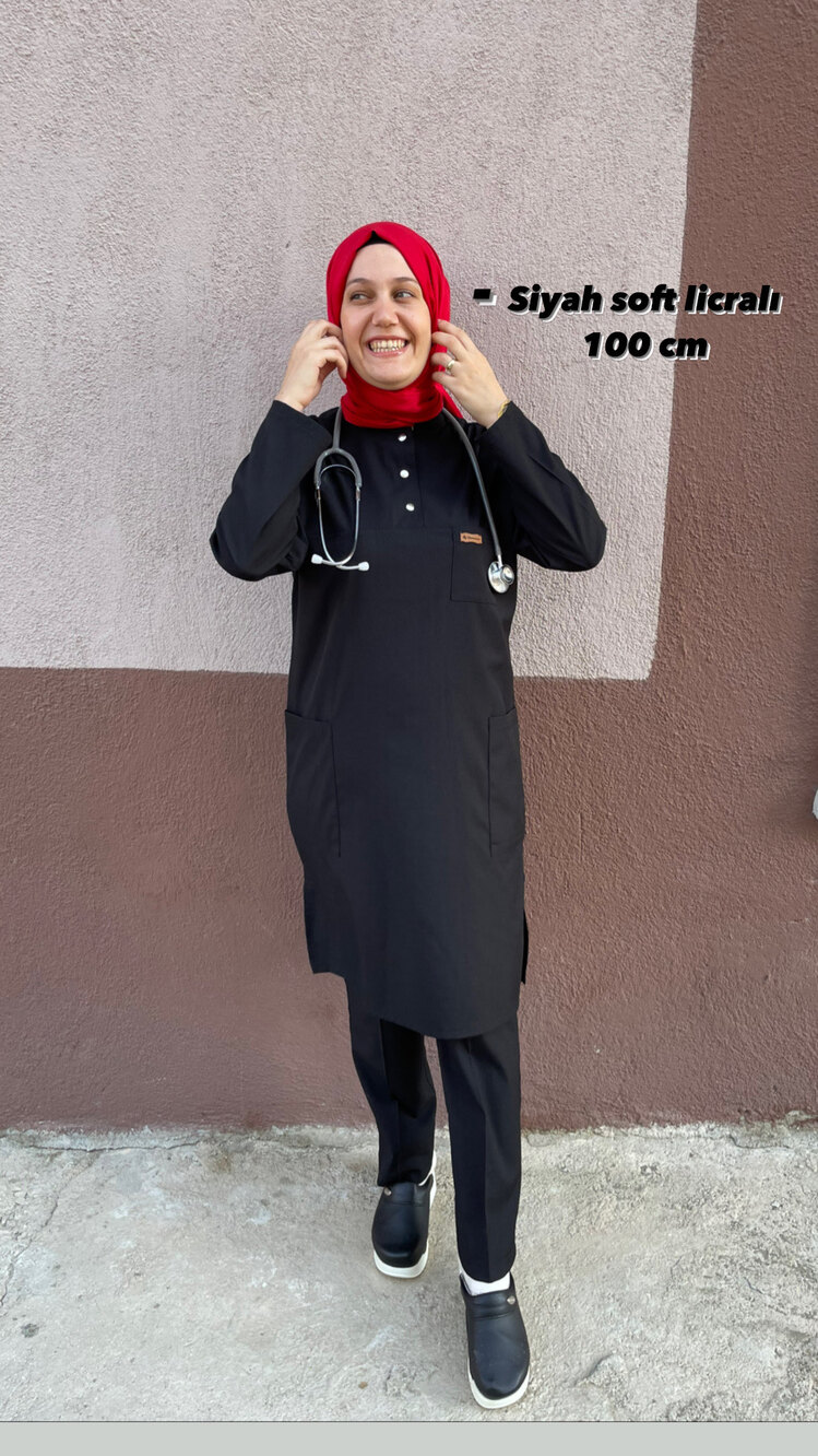 100 cm soft licralı tesettür takım 
