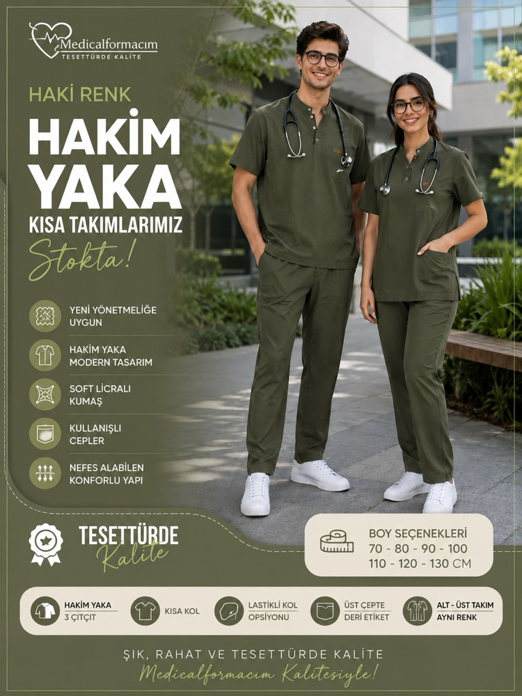 Hakim yaka kısa takım