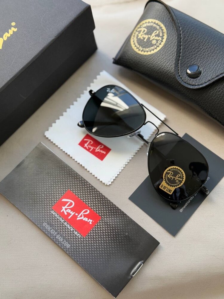Ray-Ban RB3517 Black Aviators Damla