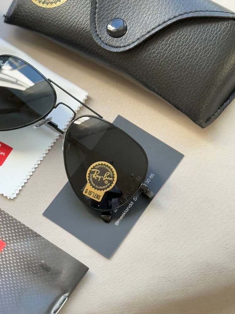 Ray-Ban RB3517 Black Aviators Damla