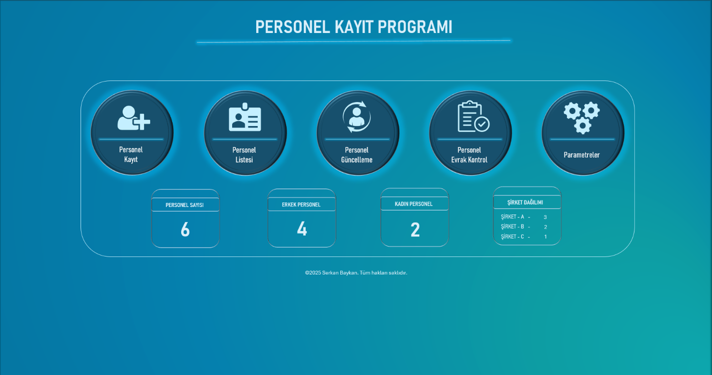 Excel Personel Kayıt Programı