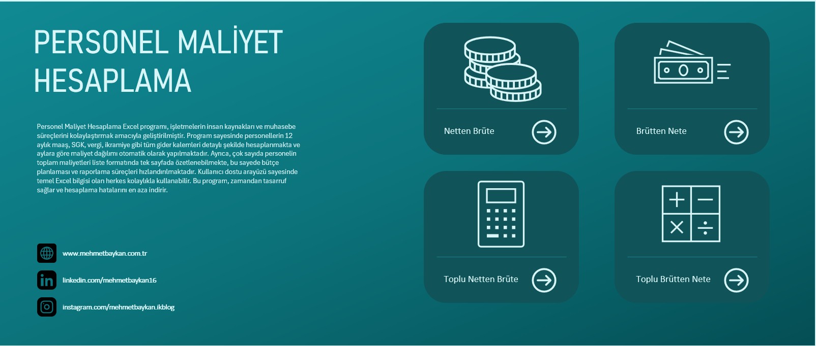 Excel İşveren Maliyeti Hesaplama Programı