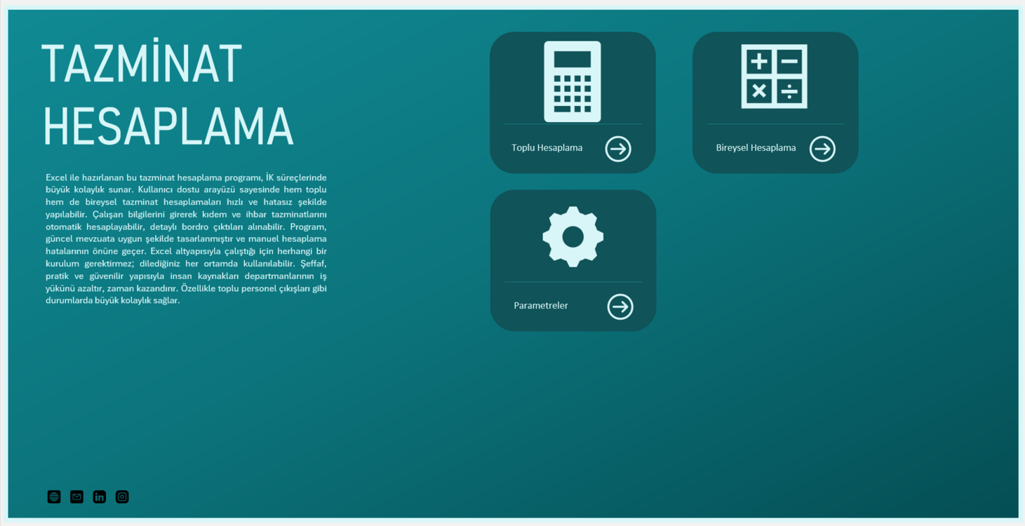 Excel Tazminat Hesaplama Programı V2