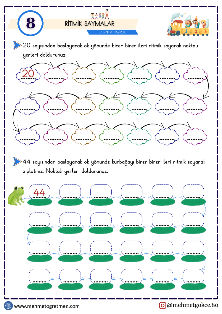 2. Sınıfa Hazırlık Matematik Fasikülü 61 SAYFA