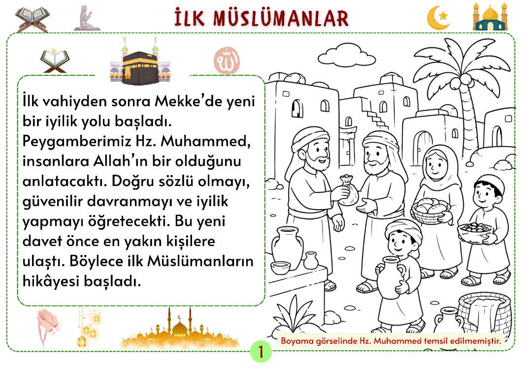 Hz. Muhammed’in Hayatı: İlk Müslümanlar Oku-Anla-Boya PDF