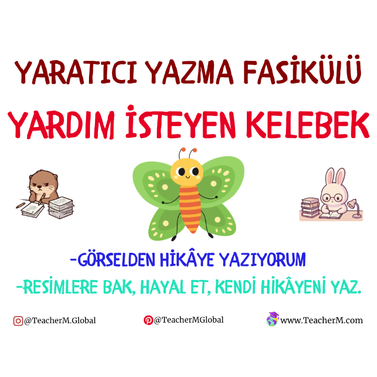 Yardım İsteyen Kelebek Yaratıcı Yazma Etkinliği PDF