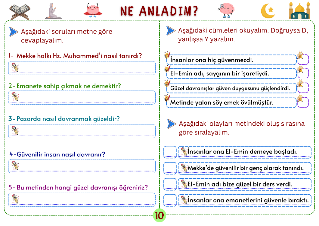 Hz. Muhammed’in Hayatı: Güvenilir Genç El-Emin Oku-Anla-Boya PDF