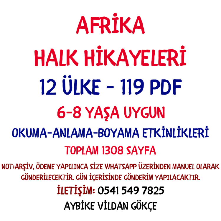 AFRİKA HALK HİKÂYELERİ PDF SETİ