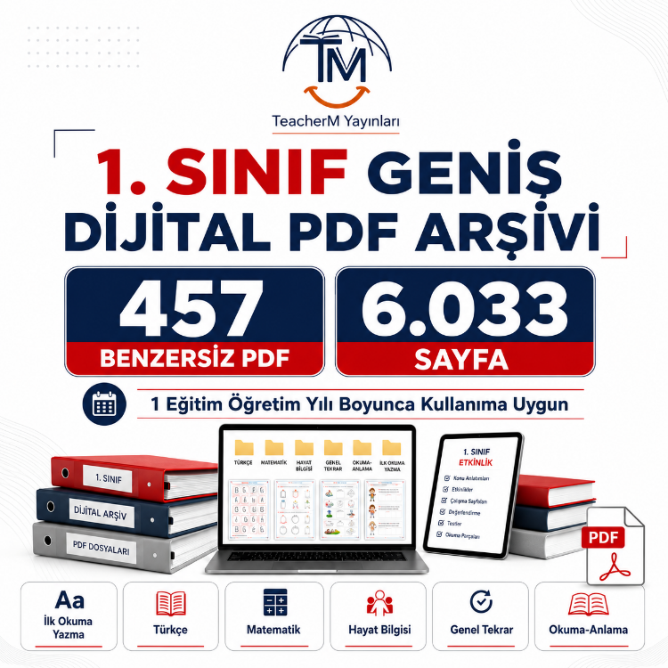 1. SINIF GENİŞ DİJİTAL PDF ARŞİVİ