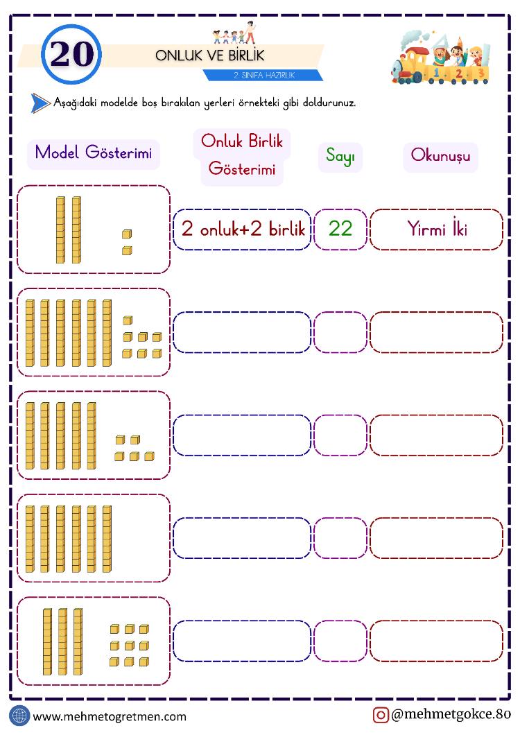 2. Sınıfa Hazırlık Matematik Fasikülü 61 SAYFA