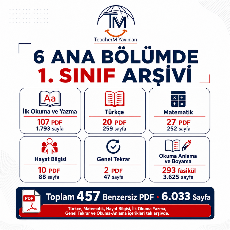 1. SINIF GENİŞ DİJİTAL PDF ARŞİVİ