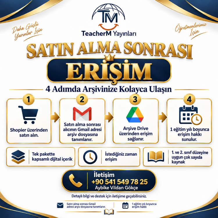TeacherM VIP Arşiv – 1. ve 2. Sınıf Dijital Eğitim ve Kültür Koleksiyonu