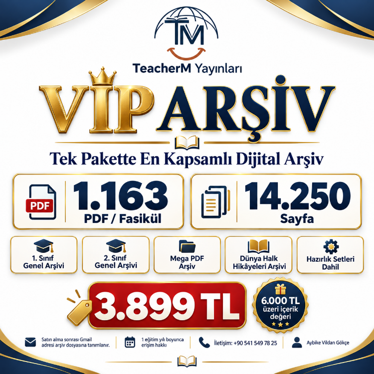TeacherM VIP Arşiv – 1. ve 2. Sınıf Dijital Eğitim ve Kültür Koleksiyonu