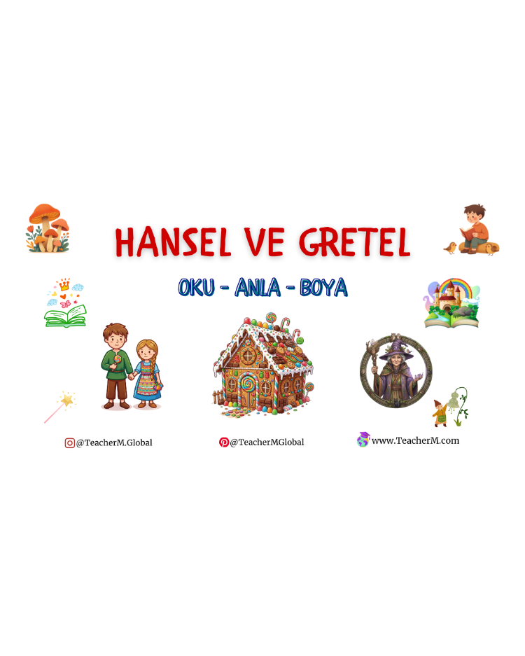 Grimm Masalları: Hansel ve Gretel Oku-Anla-Boya PDF
