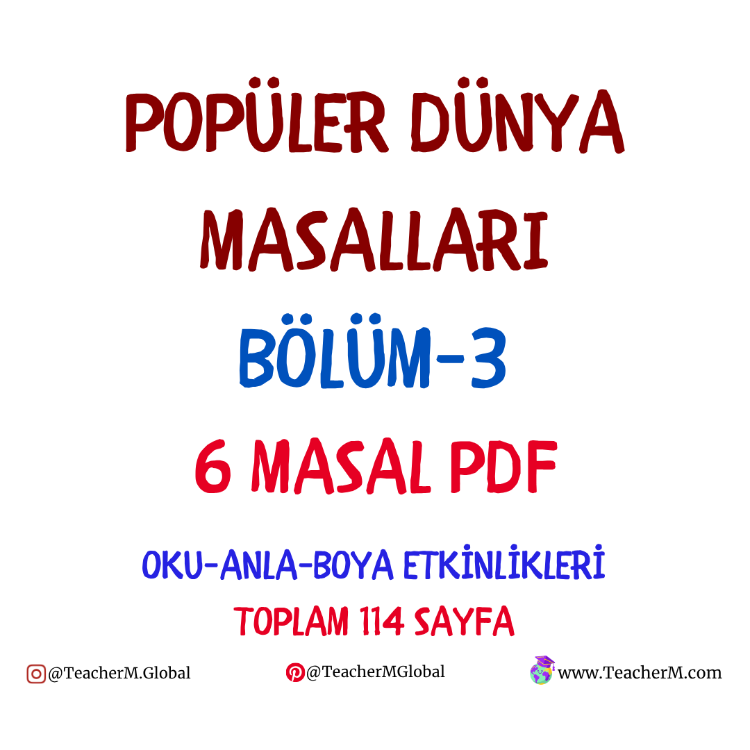Popüler Dünya Masalları Bölüm 3 PDF Seti | 6 Fasikül