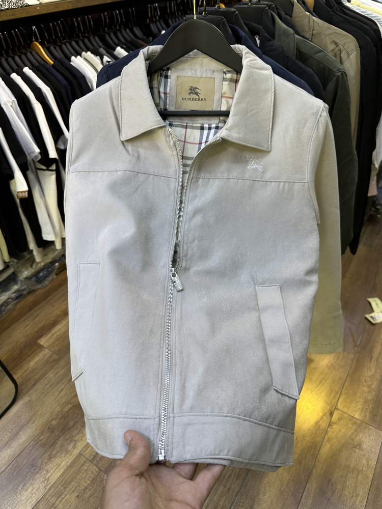 PREMİUM BURBERRY SÜET ÇEKET BEJ