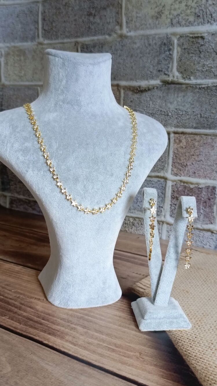 Gold Yıldız Suyolu Kolye