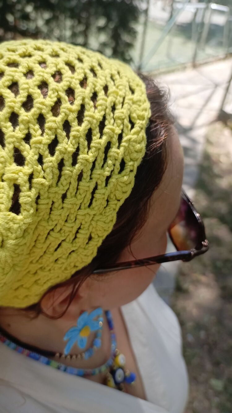 El Örgüsü Sarı Pullu Bandana