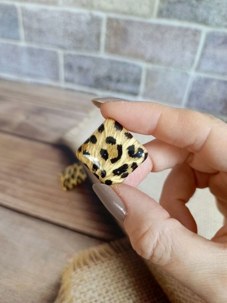 Baklava Leopar Küpe