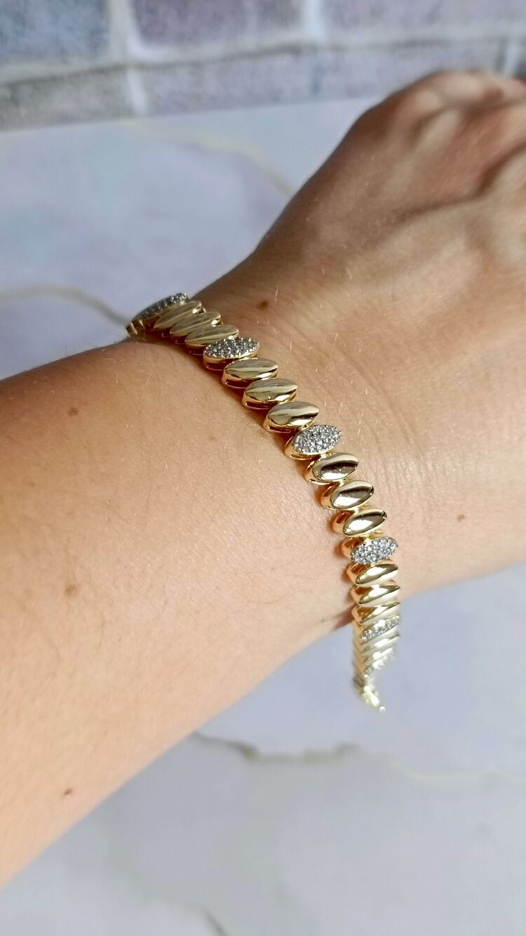 Badem Model Gold Bileklik