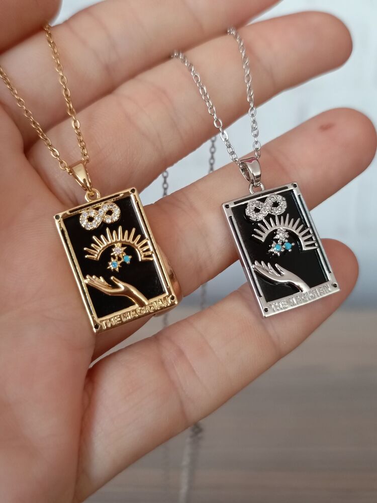 Sihirbaz(The Magician) Çelik Tarot Kolye