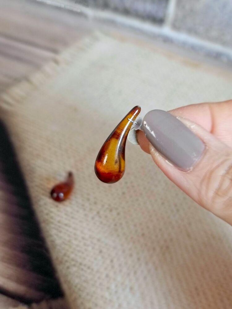 İnce Damla Leopar Küpe