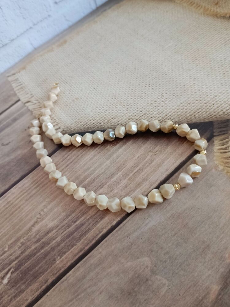 Bej Kemik Kolye