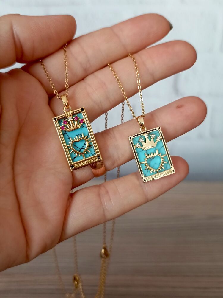 İmparatoriçe (The Empress) Çelik Tarot Kolye