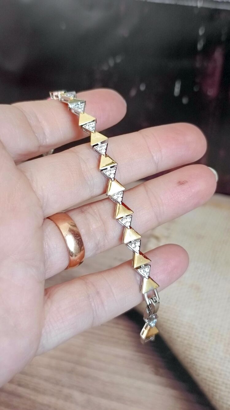 Plaka ve Taş Baklava Model Bileklik
