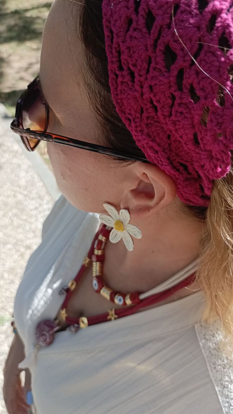 El Örgüsü Bordo Bandana