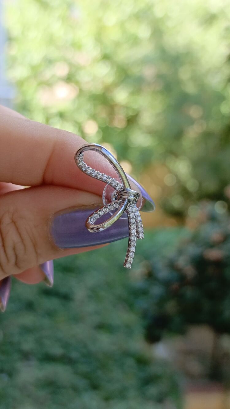 Silver Fiyonk Küpe