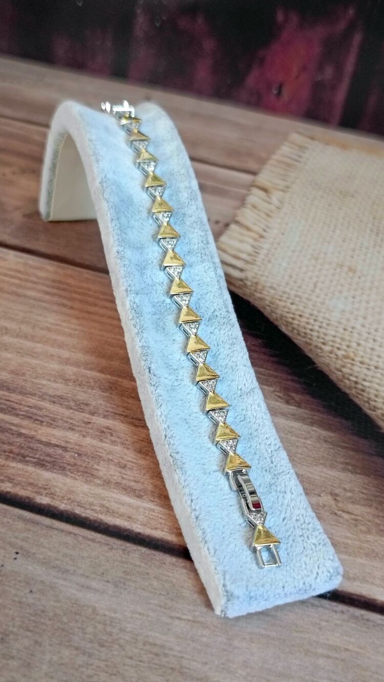 Plaka ve Taş Baklava Model Bileklik