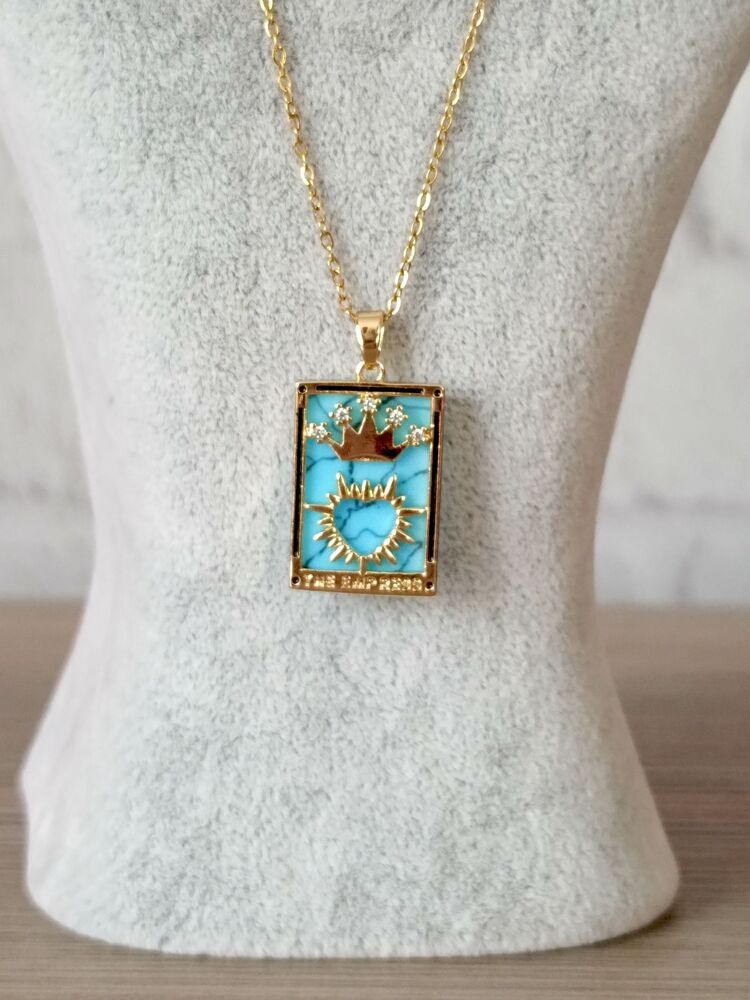 İmparatoriçe (The Empress) Çelik Tarot Kolye